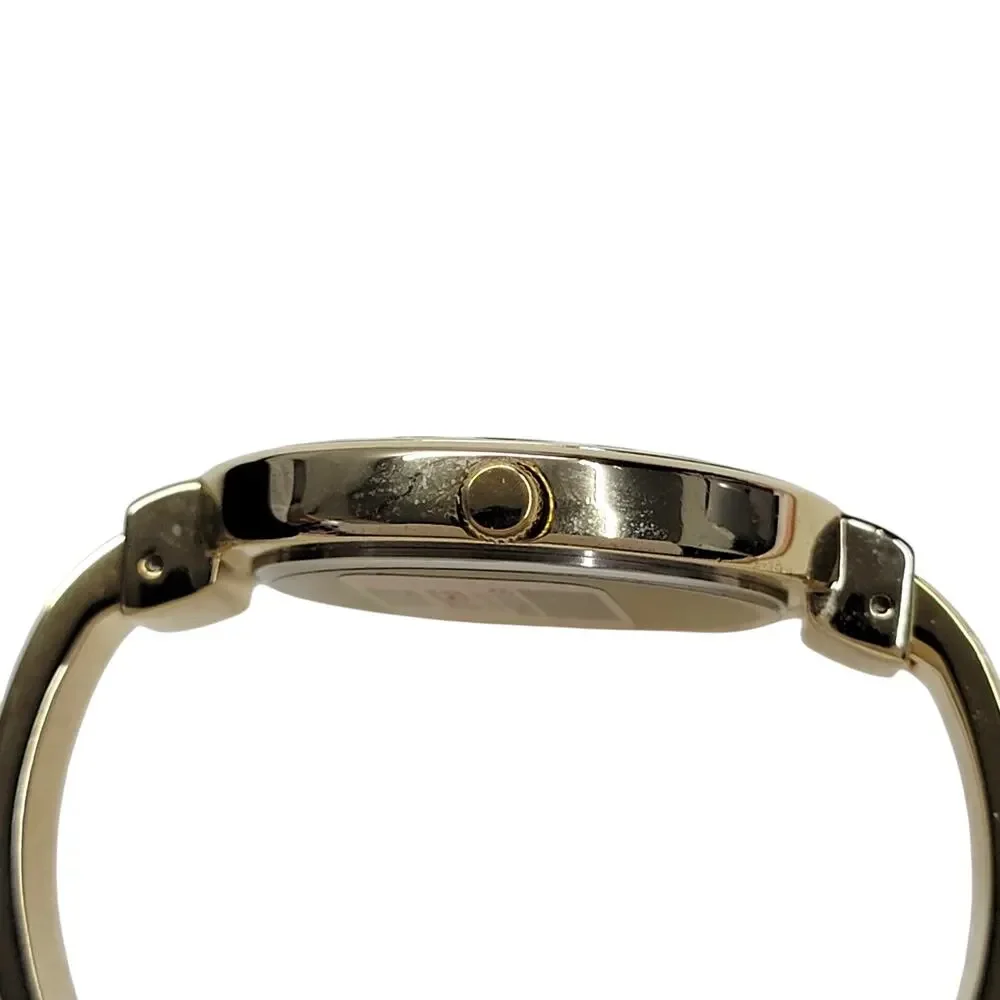 Chicos Portia Watch Womens Gold Tone Openwork Filigree Cuff Bangle New Battery